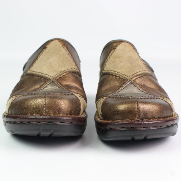 Josef Seibel mules patchwork copper bronze suede - Picture 5 of 8